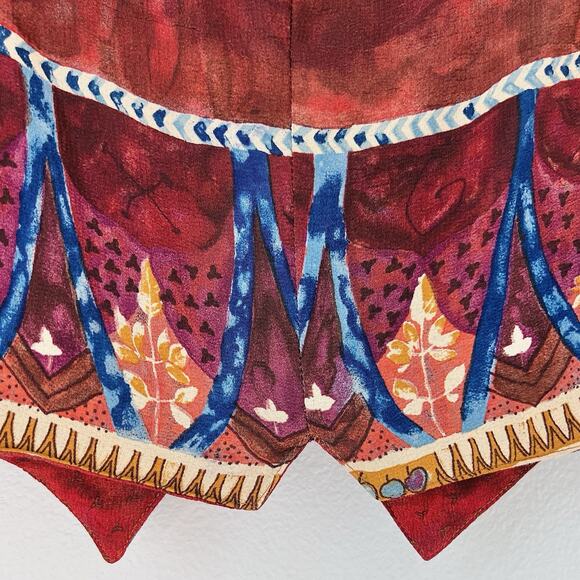 Vintage Dorothy Schoelen Platinum Vest Sz 6 Abstract Artsy Print 90s Made USA - Picture 7 of 13